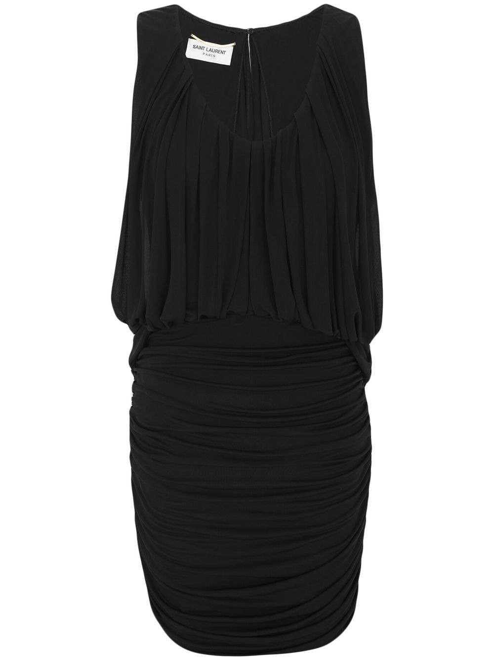 Saint Laurent Sleeveless Draped Mini dress - 1