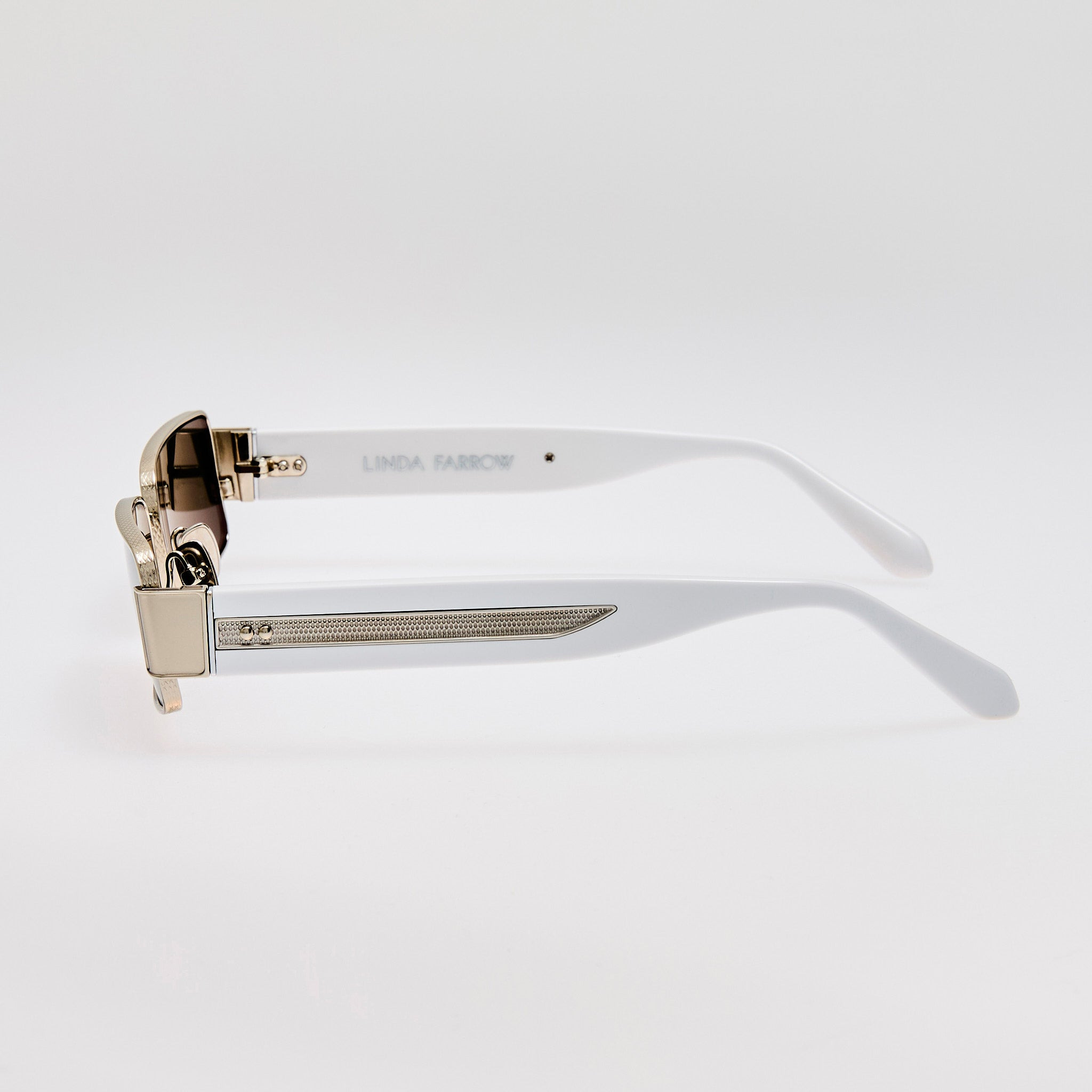 Kaia Sunglasses in Grey and White Gold - 6