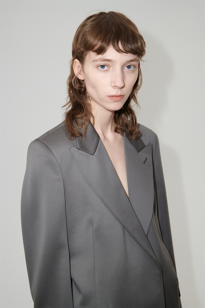 Our Legacy Manta Blazer Mole Grey Exquisite Wool outlook