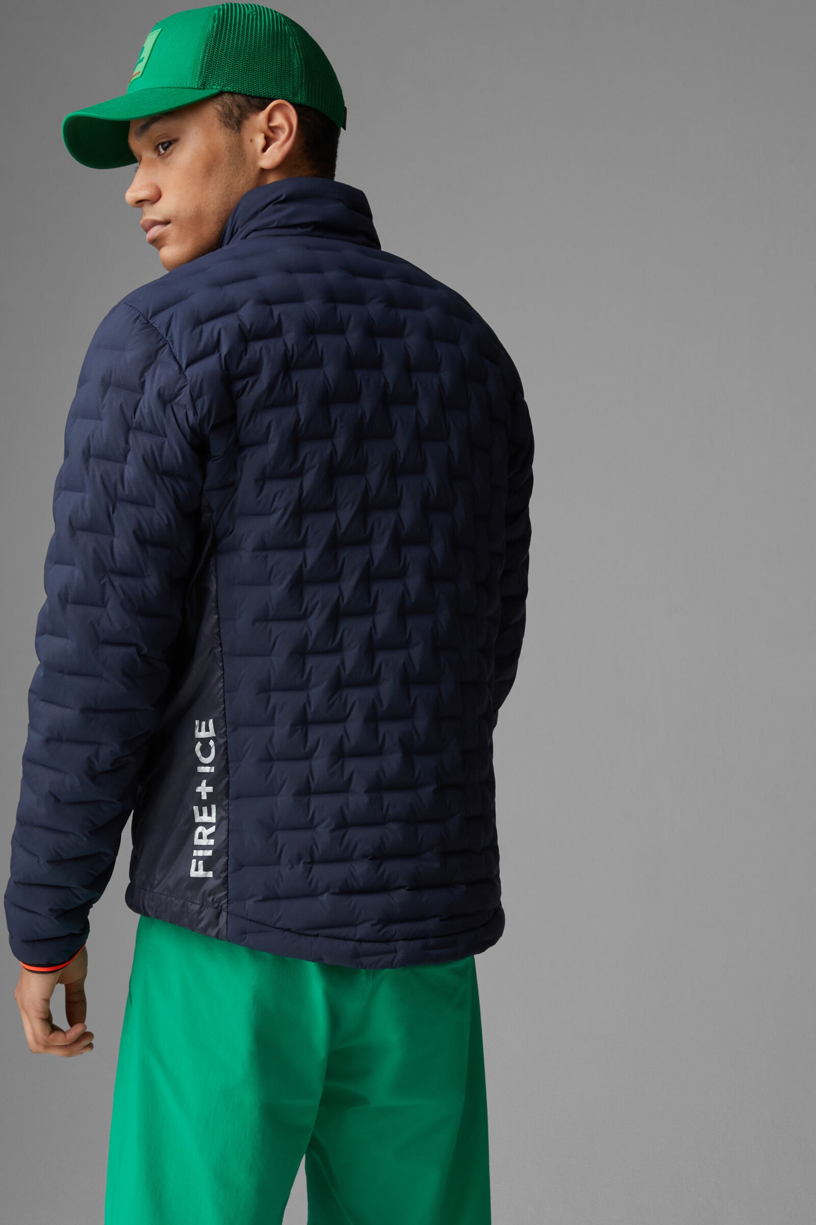 Gray Lightweight down jacket in Dark blue - 3