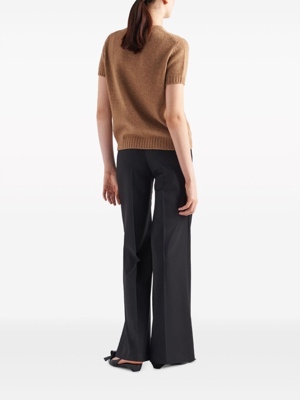 logo-intarsia cashmere-blend jumper - 3