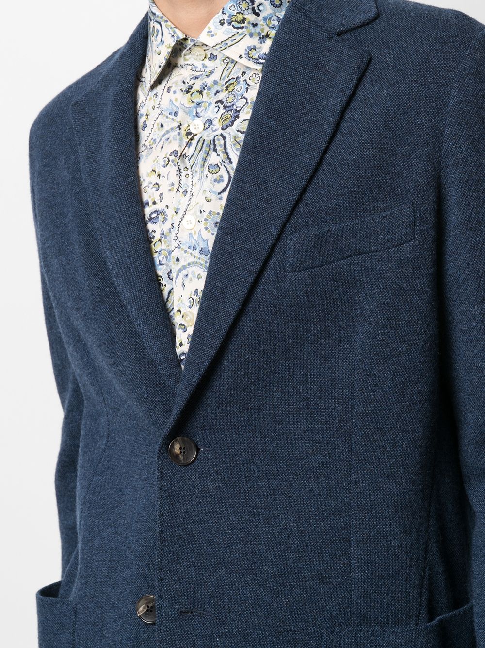 tailored woven blazer - 5