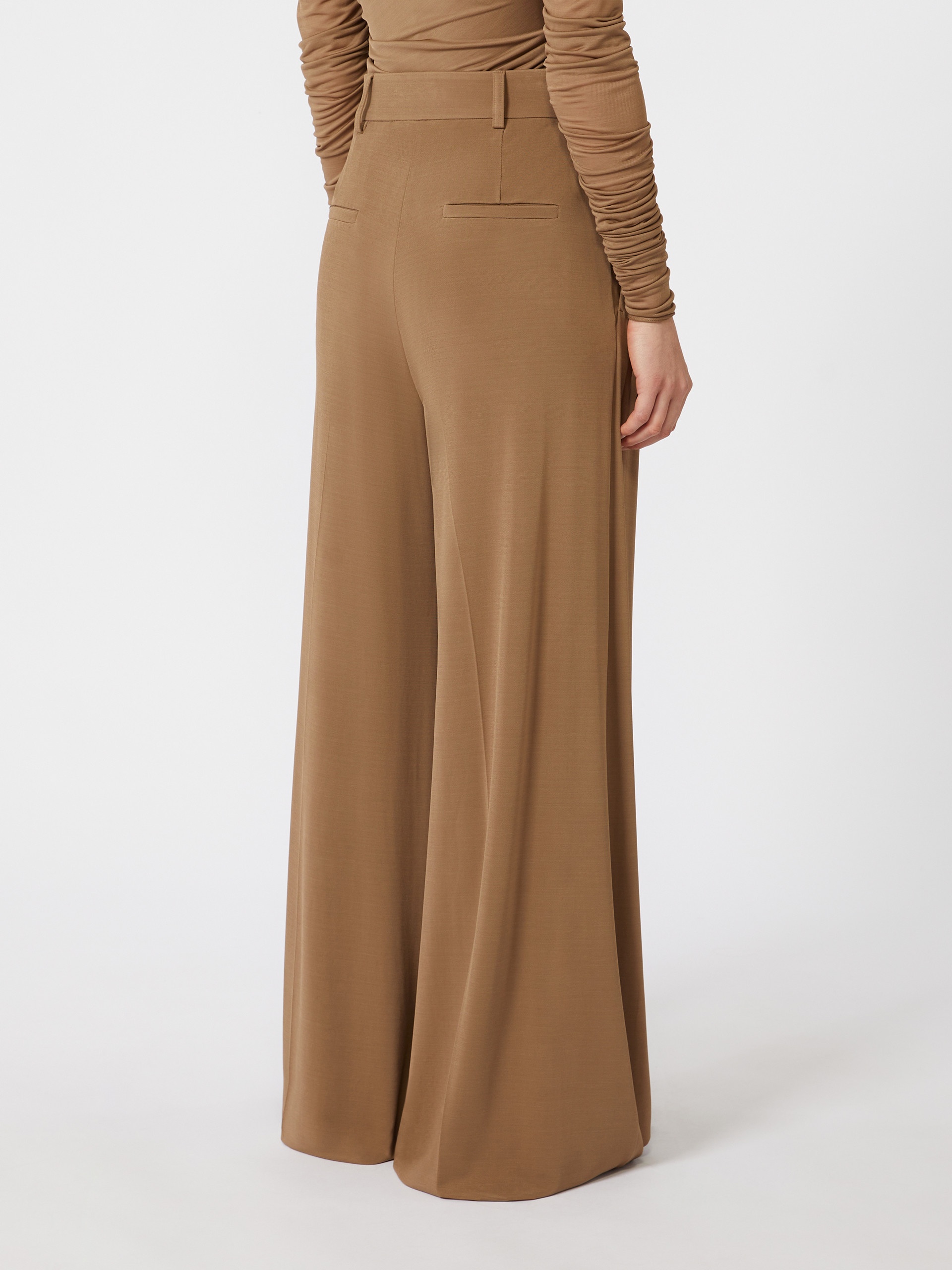 PALANCA Flowing viscose jersey trousers - 4