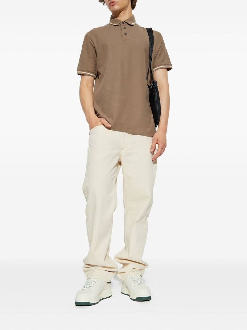EMPORIO ARMANI tipped polo shirt outlook