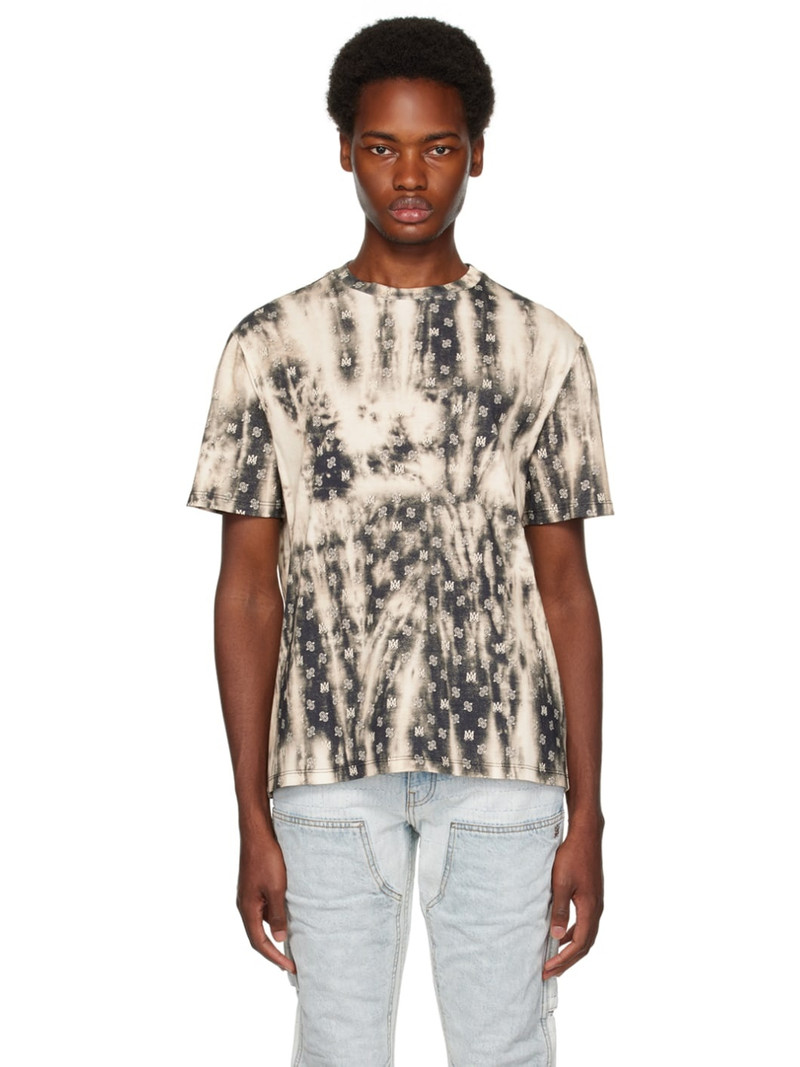 logo bleached cotton T-shirt - 1