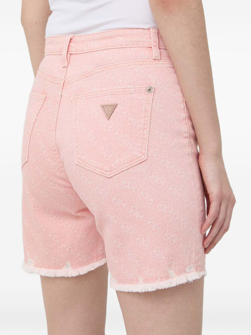 GUESS USA frayed pattern shorts outlook