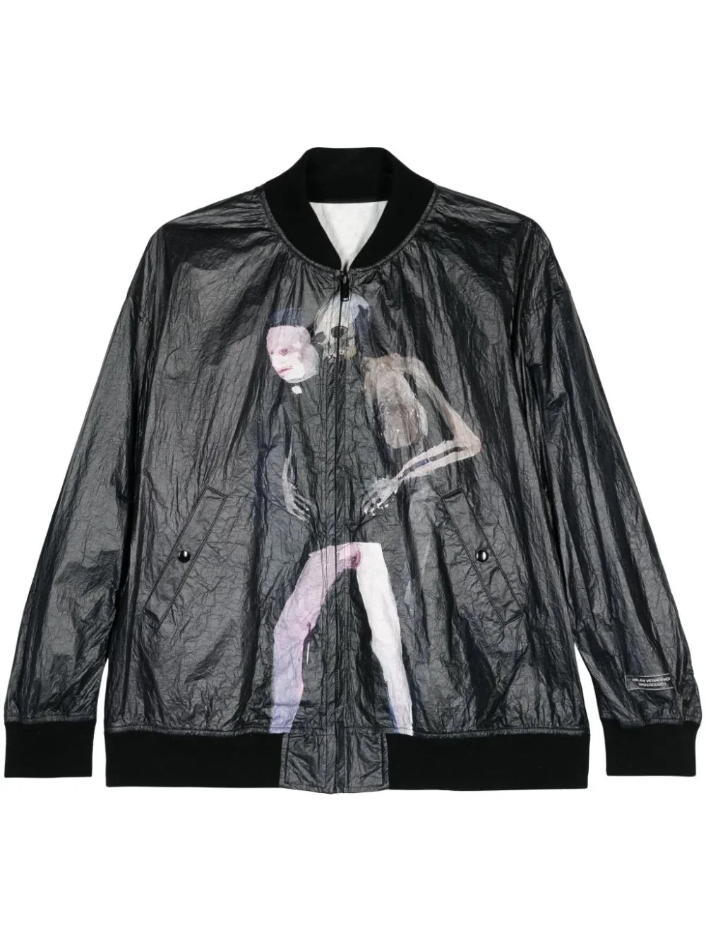 GRAPHIC-PRINT BOMBER JACKET - 1