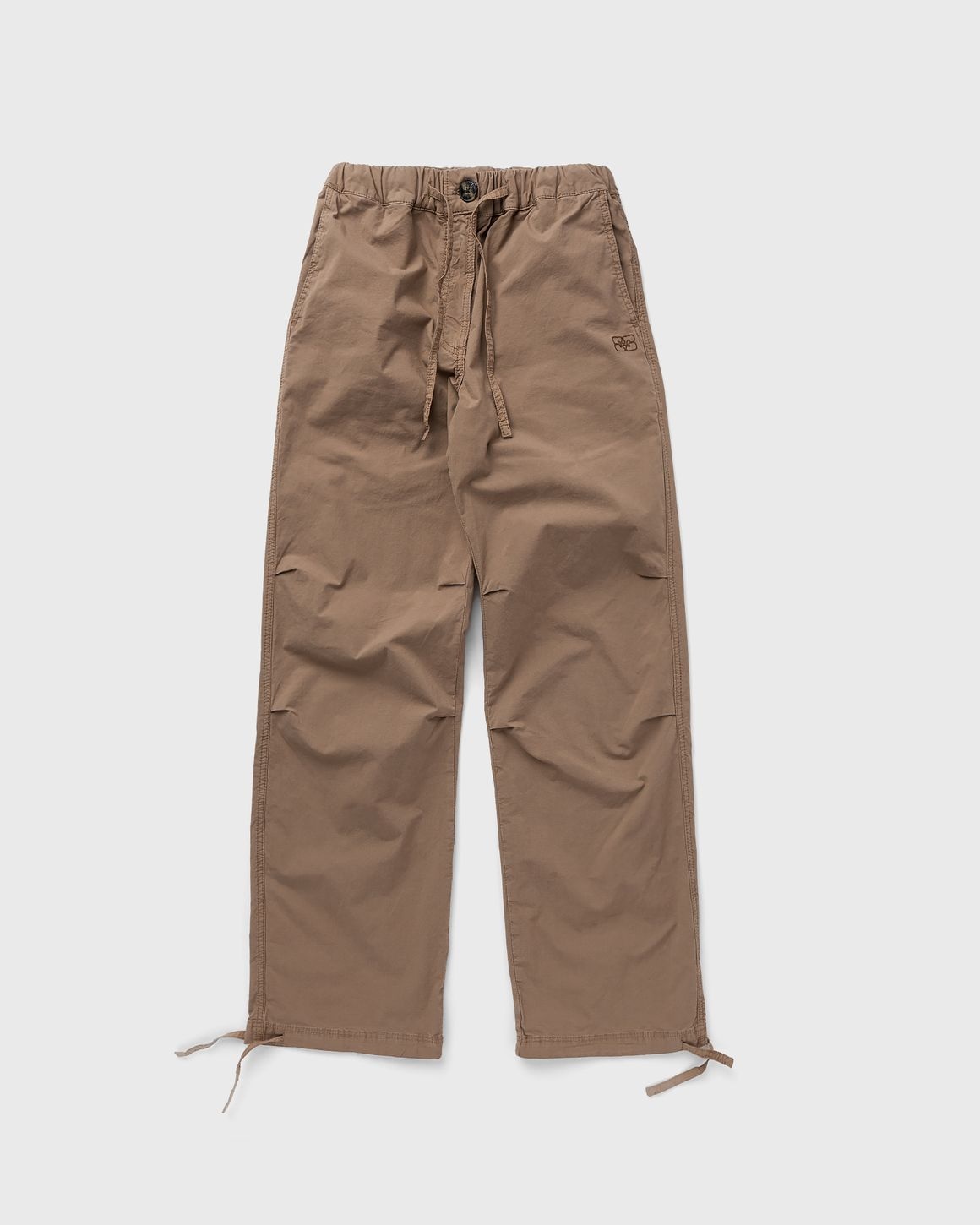 Washed Cotton Canvas Draw String Pants - 1