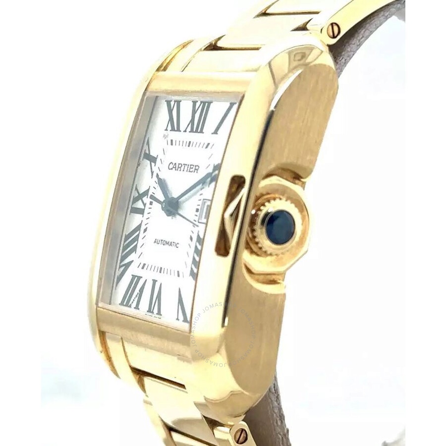 Pre-owned Cartier Tank Anglaise Silver Dial Men's Watch W5310018 - 2
