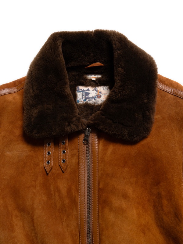 Sylvester Shearling Jacket Light Brown - 3