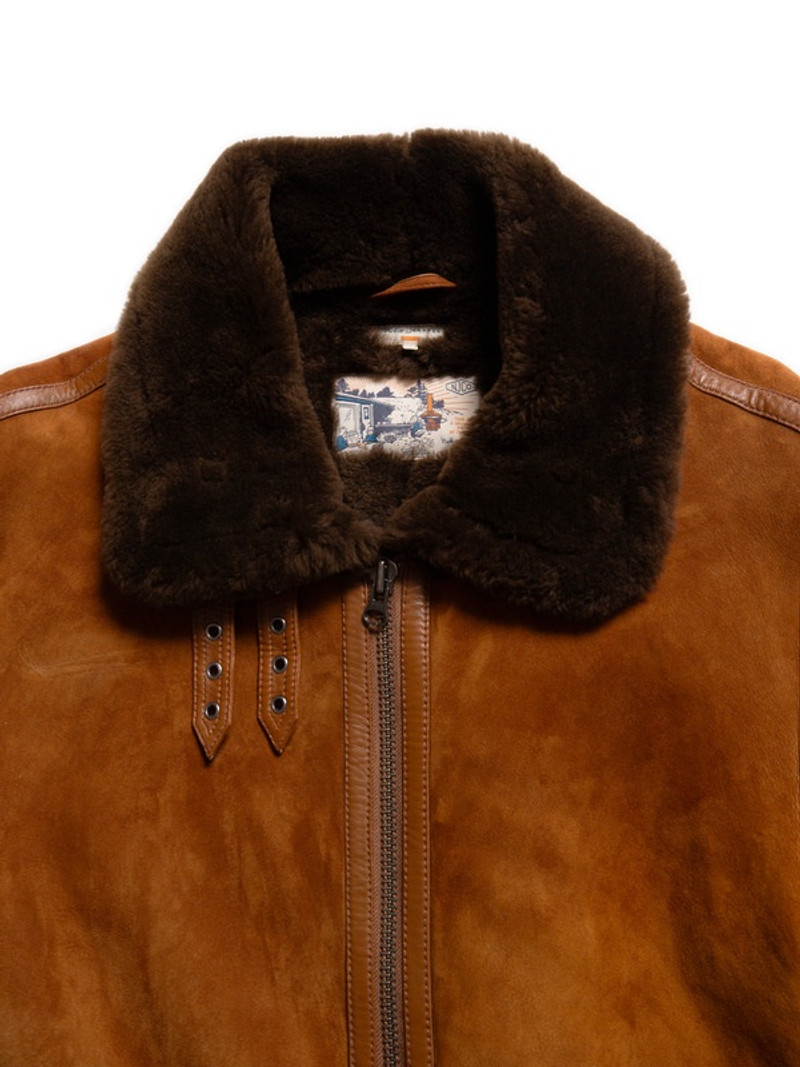 Sylvester Shearling Jacket Light Brown 3