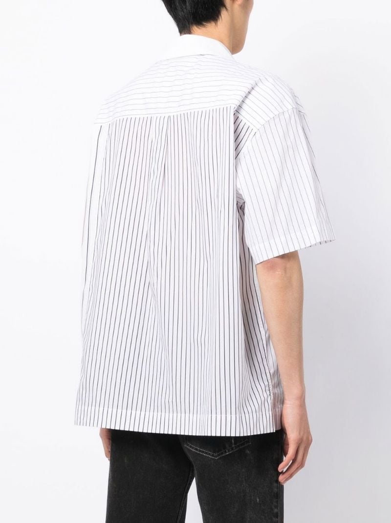 short-sleeve striped shirt - 4
