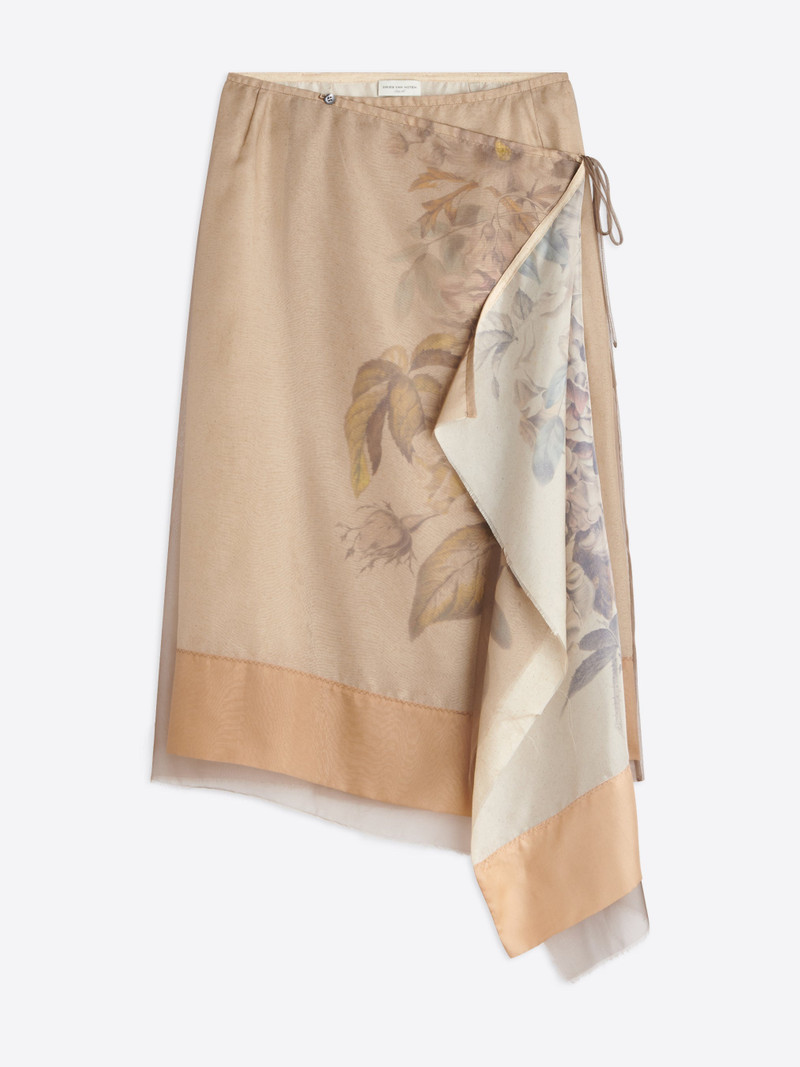 SILK WRAP SKIRT 1