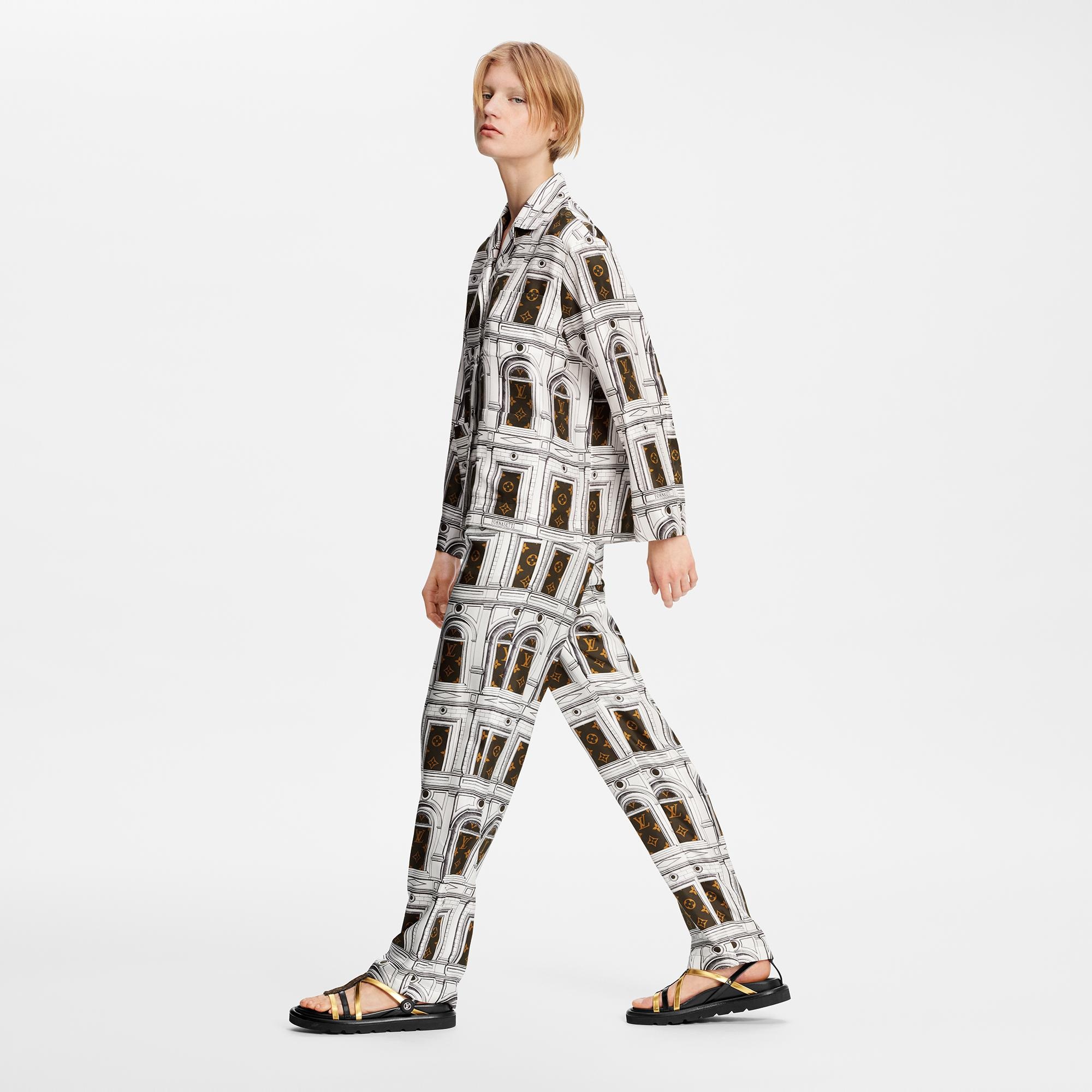 Monogram Architecture Pajama Pants - 4