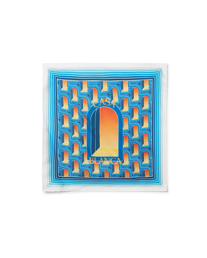 L'Arche De Nuit Small Silk Scarf | Casablanca Paris 1