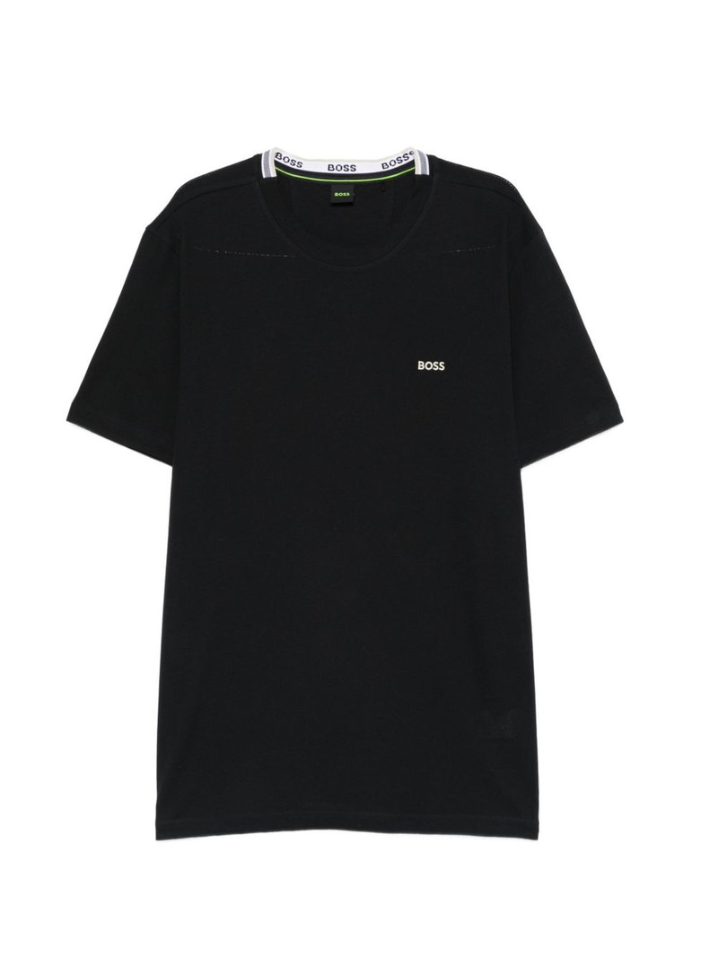 embroidered-logo T-shirt in cotton piqué 1