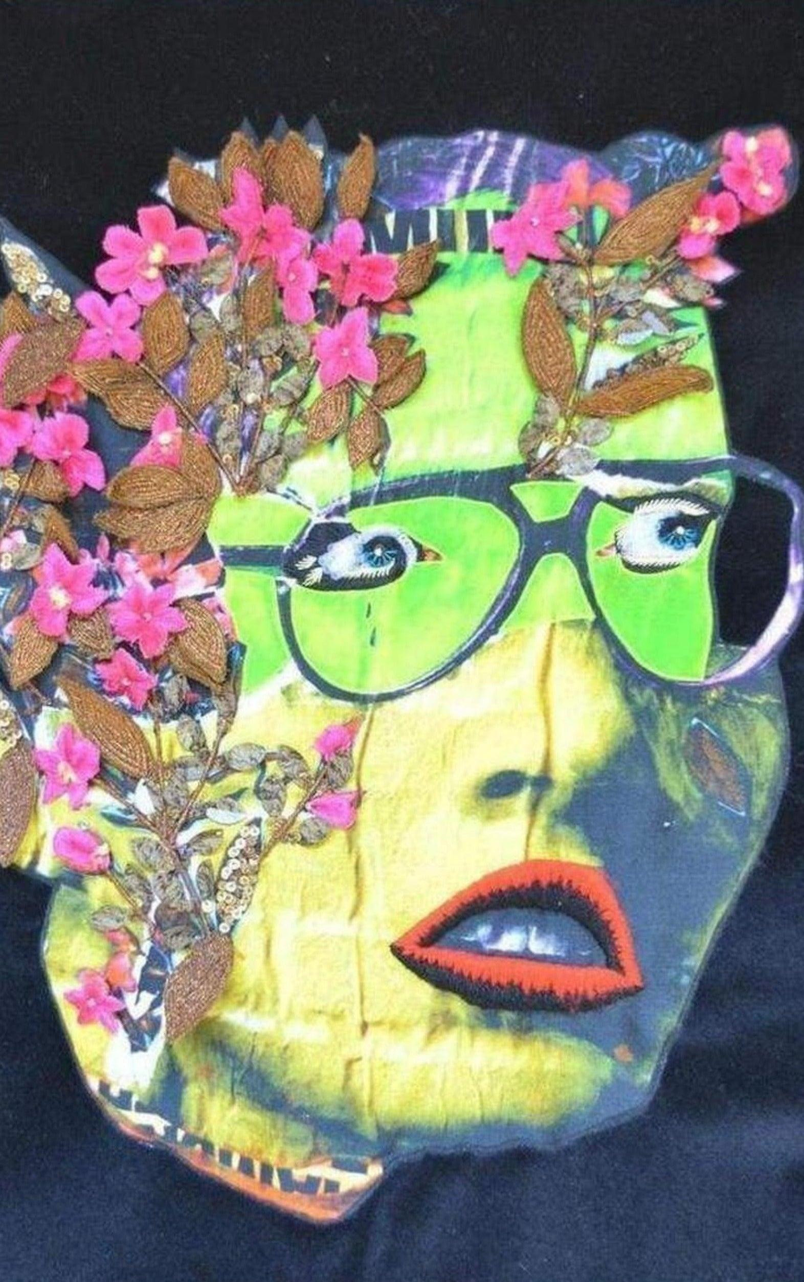 Manish Arora - Face Painted Front Velvet Top - 3