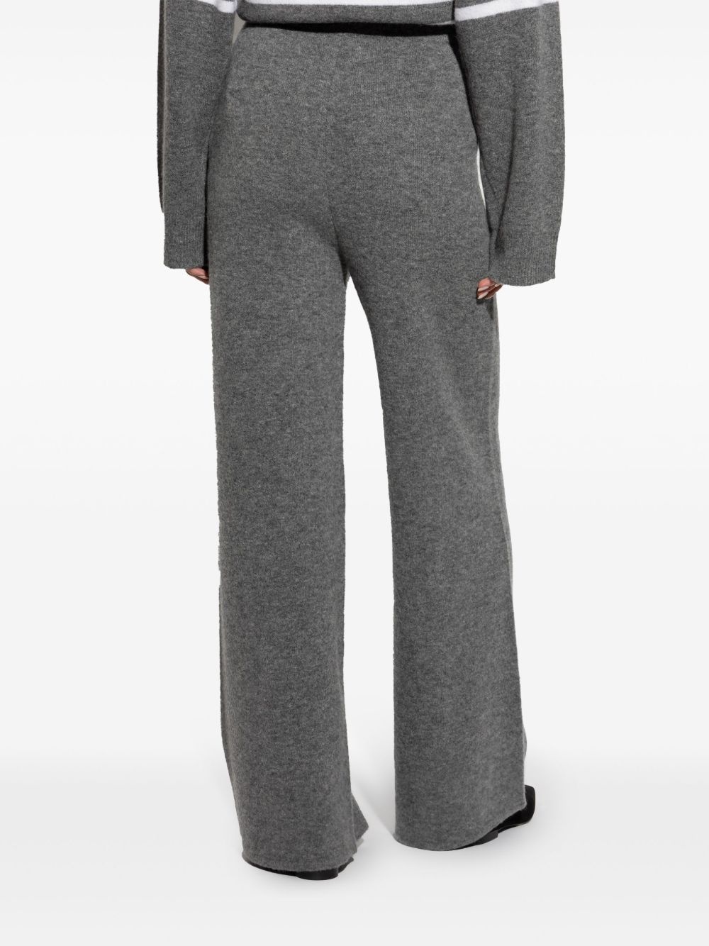 flared knit trousers - 4