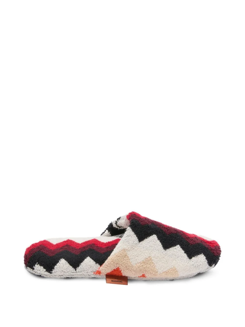 zigzag-knit slippers - 1