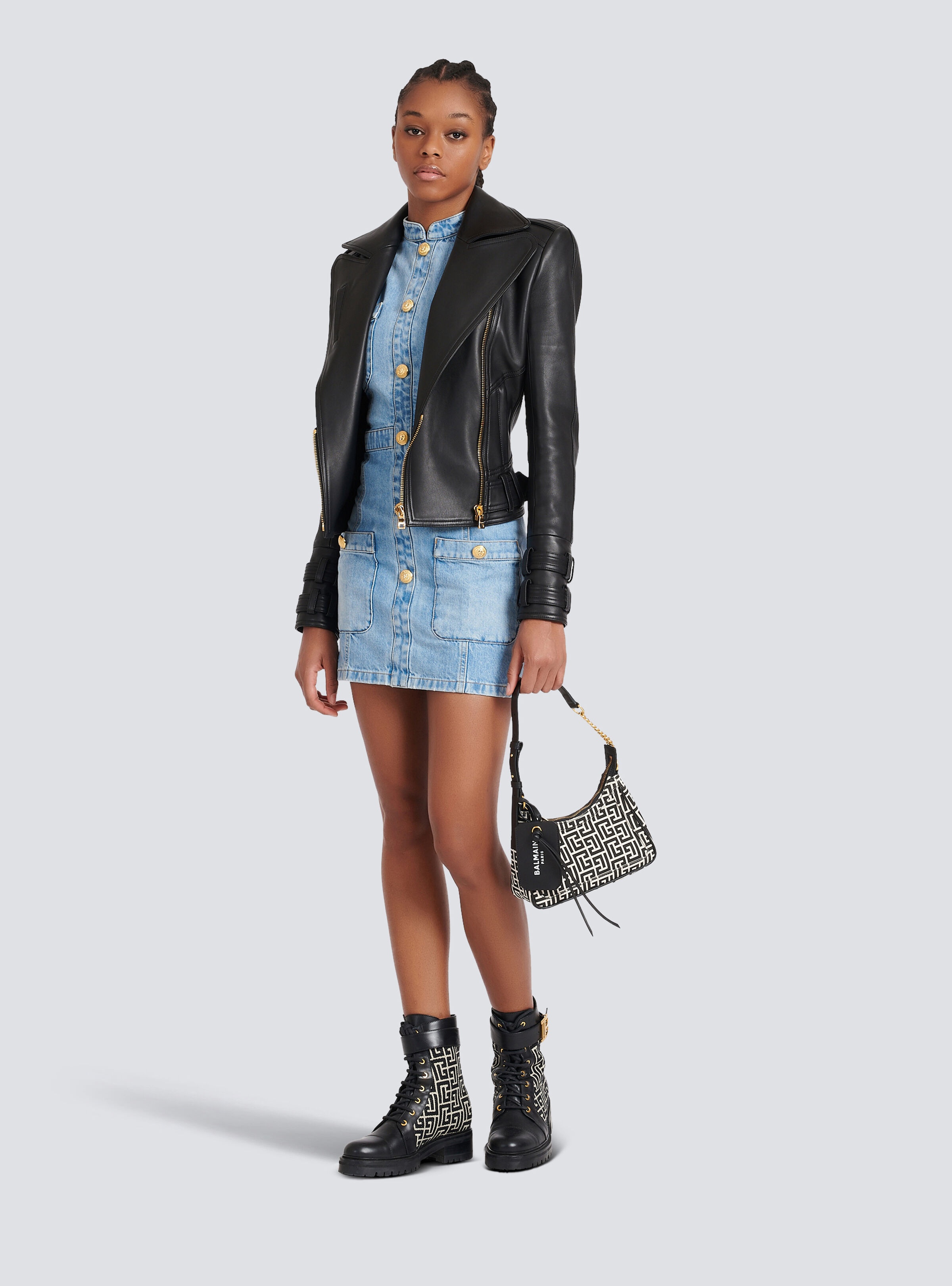 Short denim dress - 2