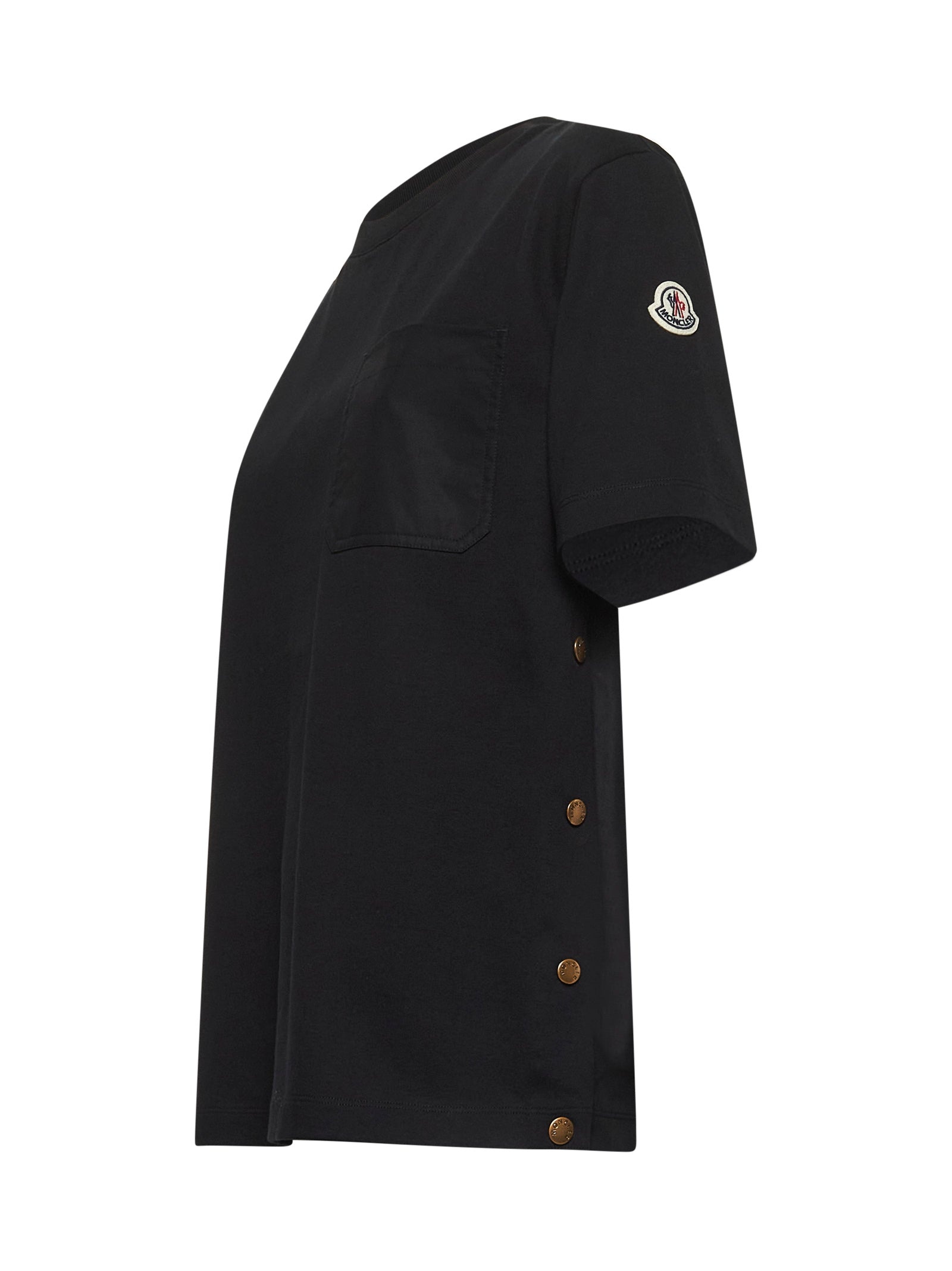 Black cotton pocket T-shirt - 3