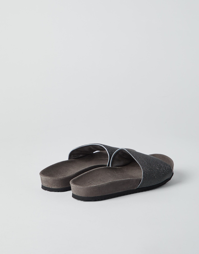Brunello Cucinelli Suede의 Precious 슬라이드 outlook