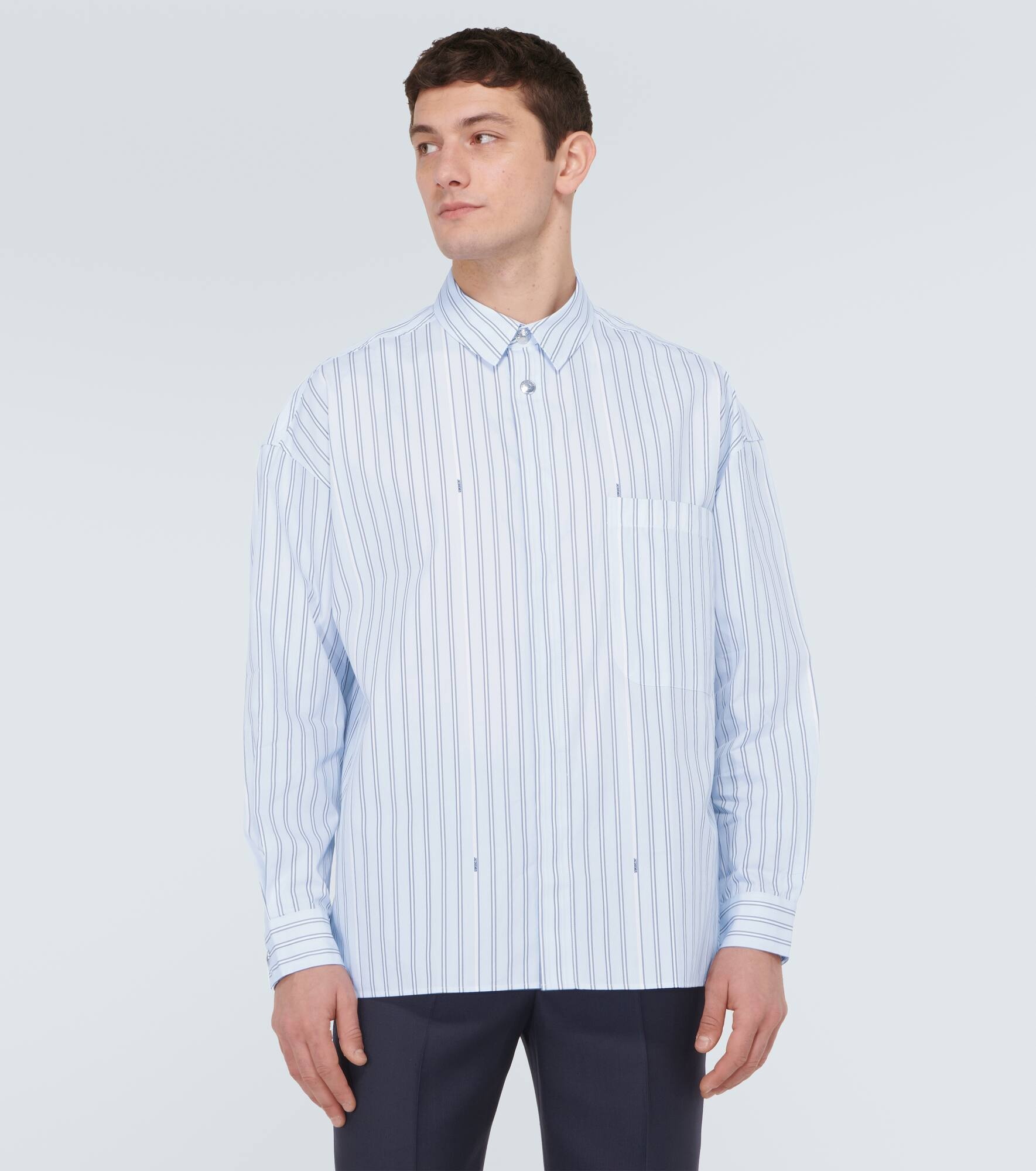 La Chemise Manches Longue striped cotton shirt - 3