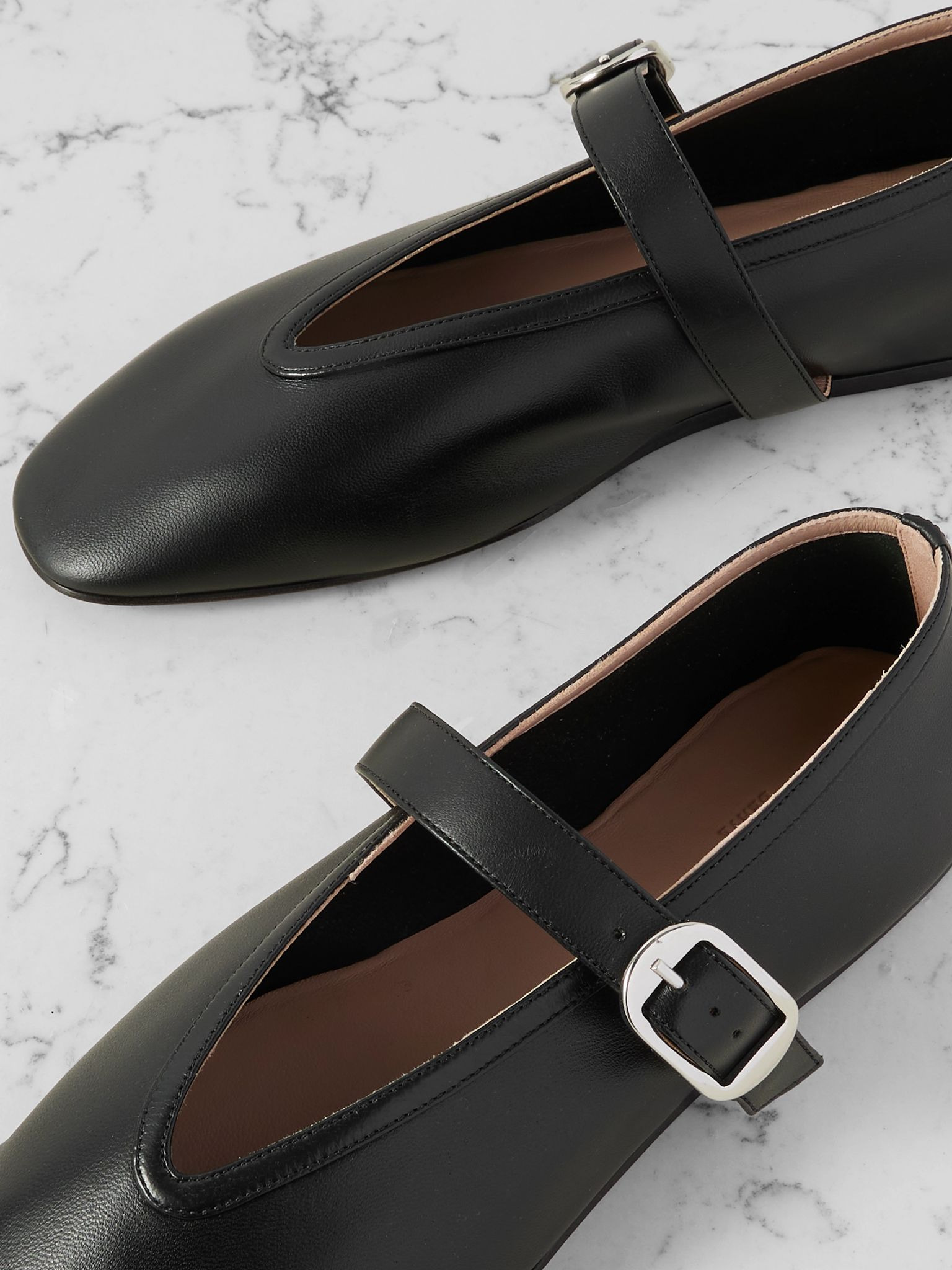Stella leather Mary Jane ballet flats Black - 4