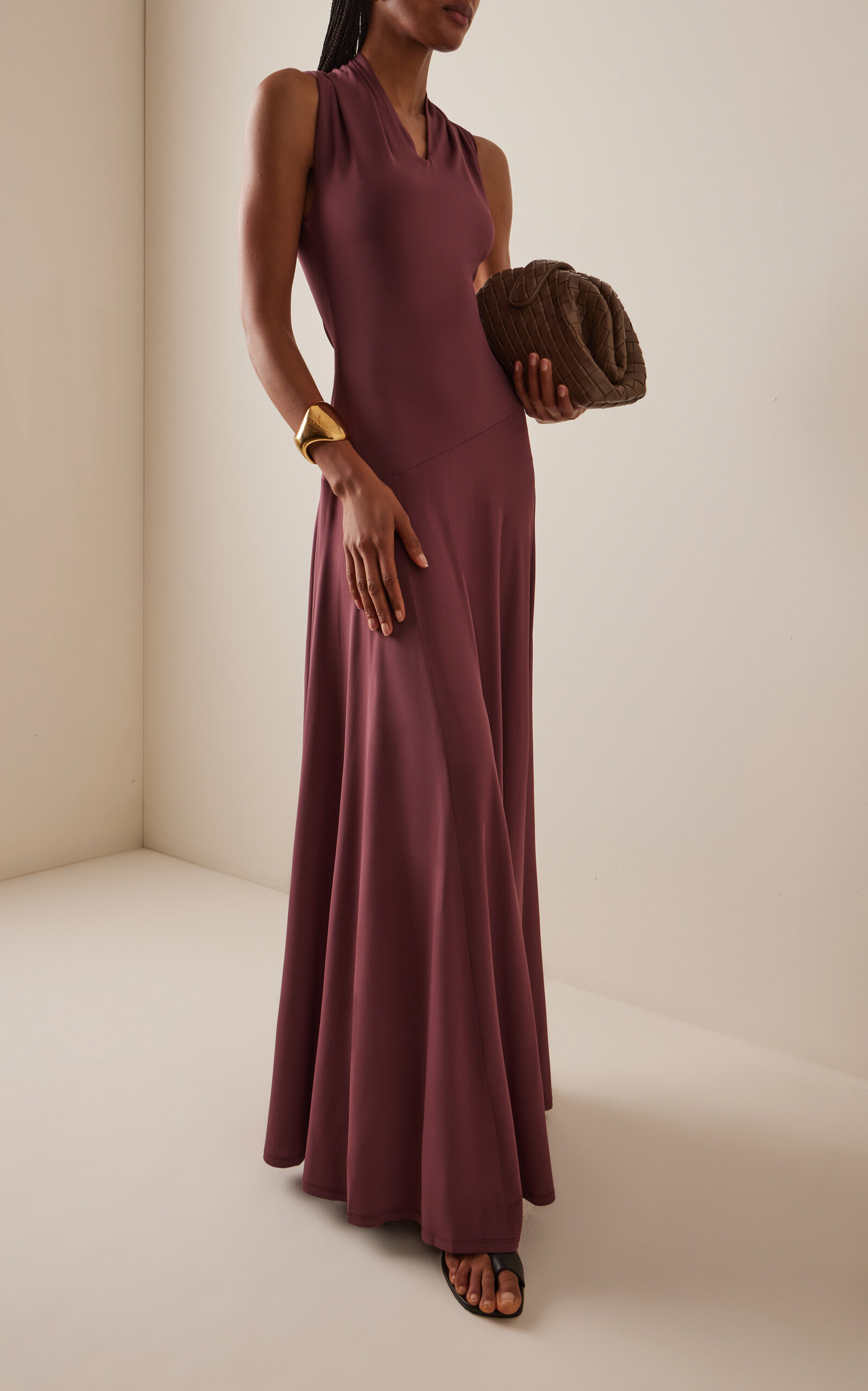 Vina Jersey Maxi Dress purple - 3