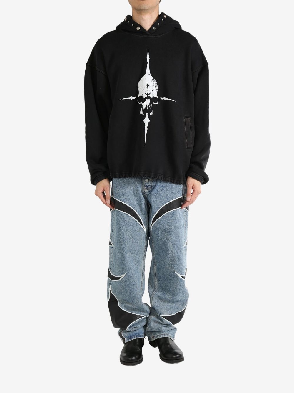 【Thug Club】Peace Stud Hoodie THUG CLUB Peace Stud Hoodie in Black for Men | Lyst Canada