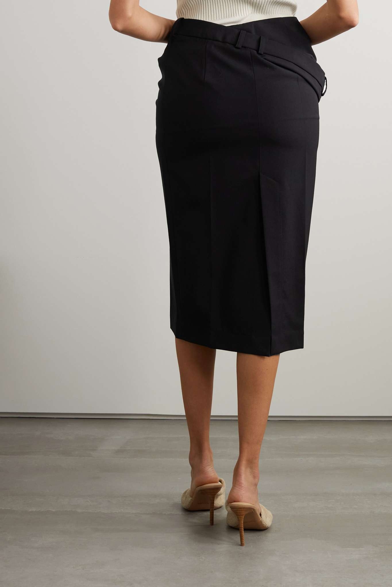 Vela draped wool skirt - 4