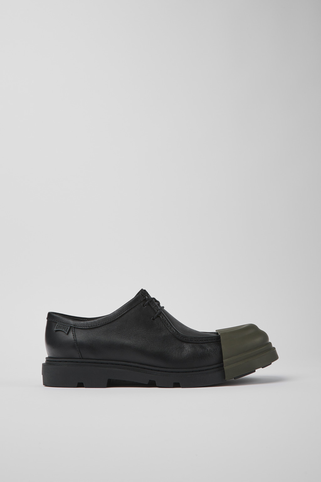 Black responsibly raised leather shoes for men - 1