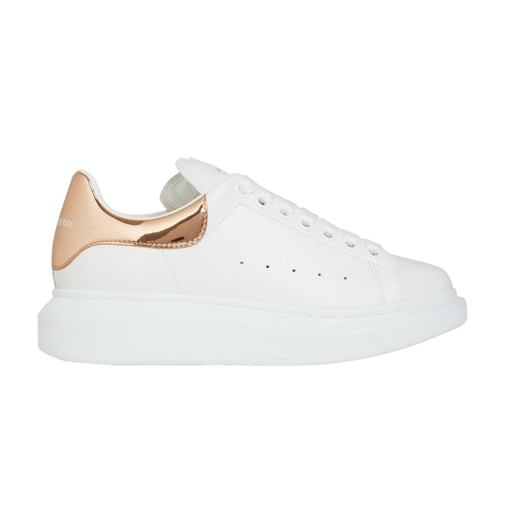 Alexander McQueen Wmns Oversized Sneaker 'White Bronze' - 1