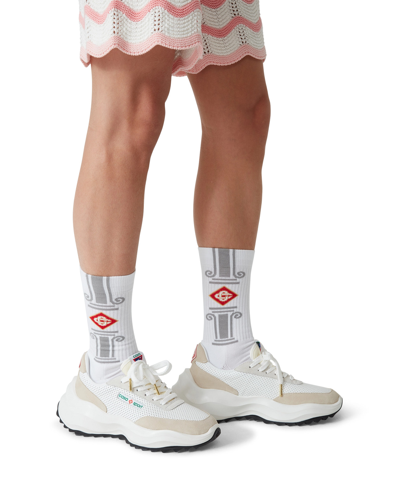 Grey Column Socks - 2