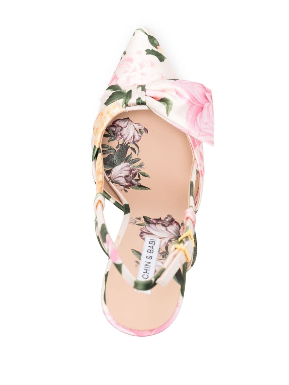 Lenox 90mm floral-print pumps - 4
