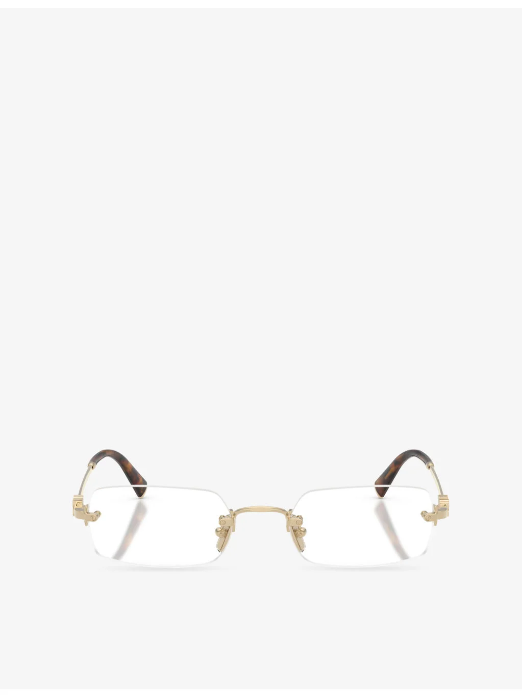 MU 50YV Rectangle-Frame Metal Optical Glasses - 1