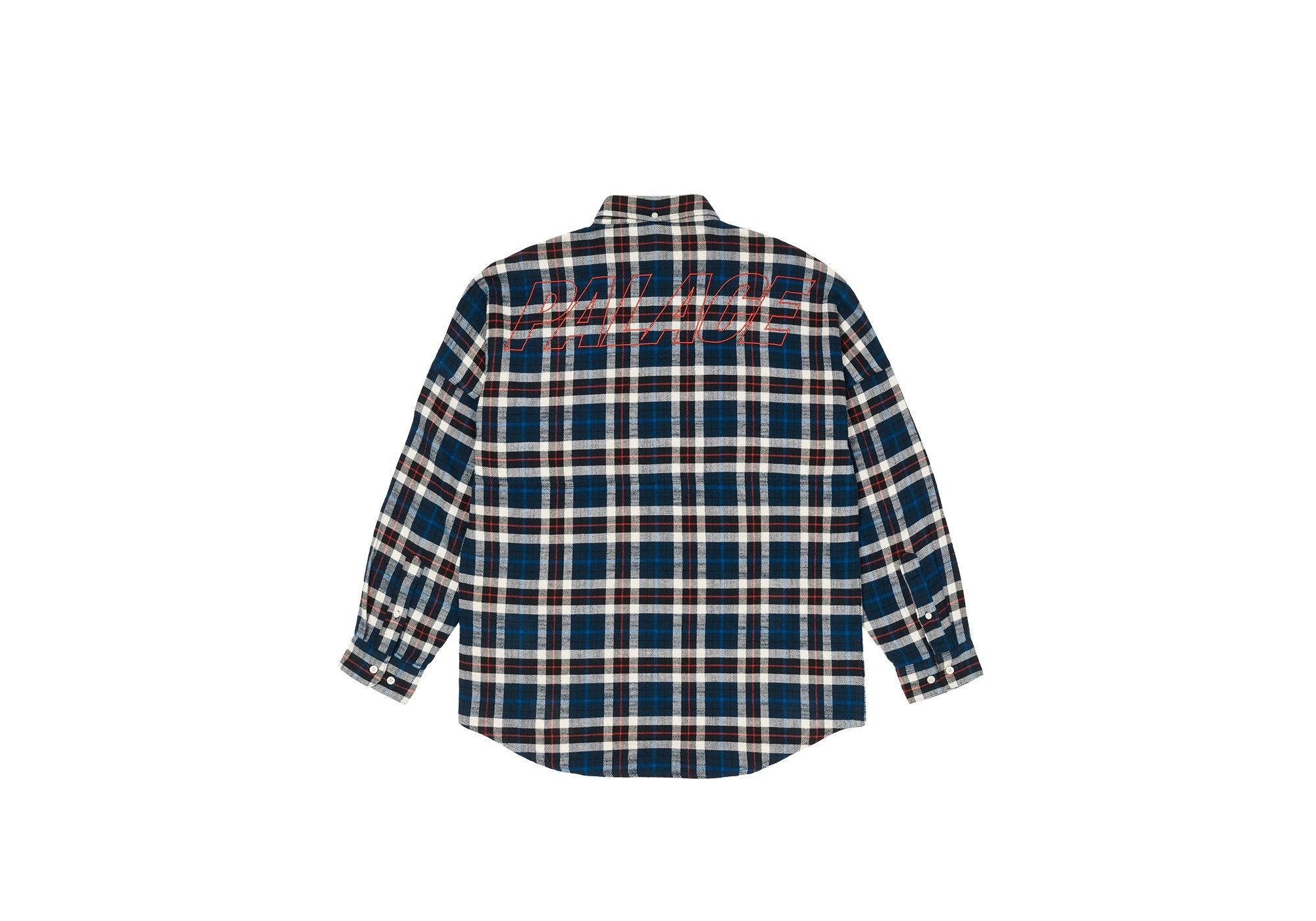 FLANNEL DROP SHOULDER SHIRT NAVY - 2