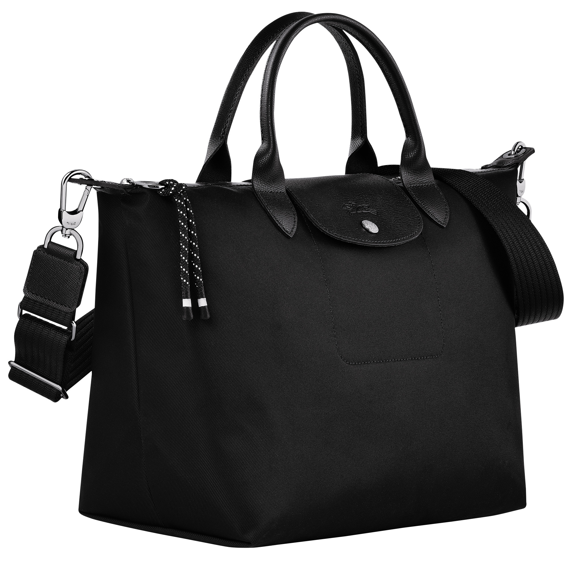 Le Pliage Energy L Handbag Black - Recycled canvas - 3