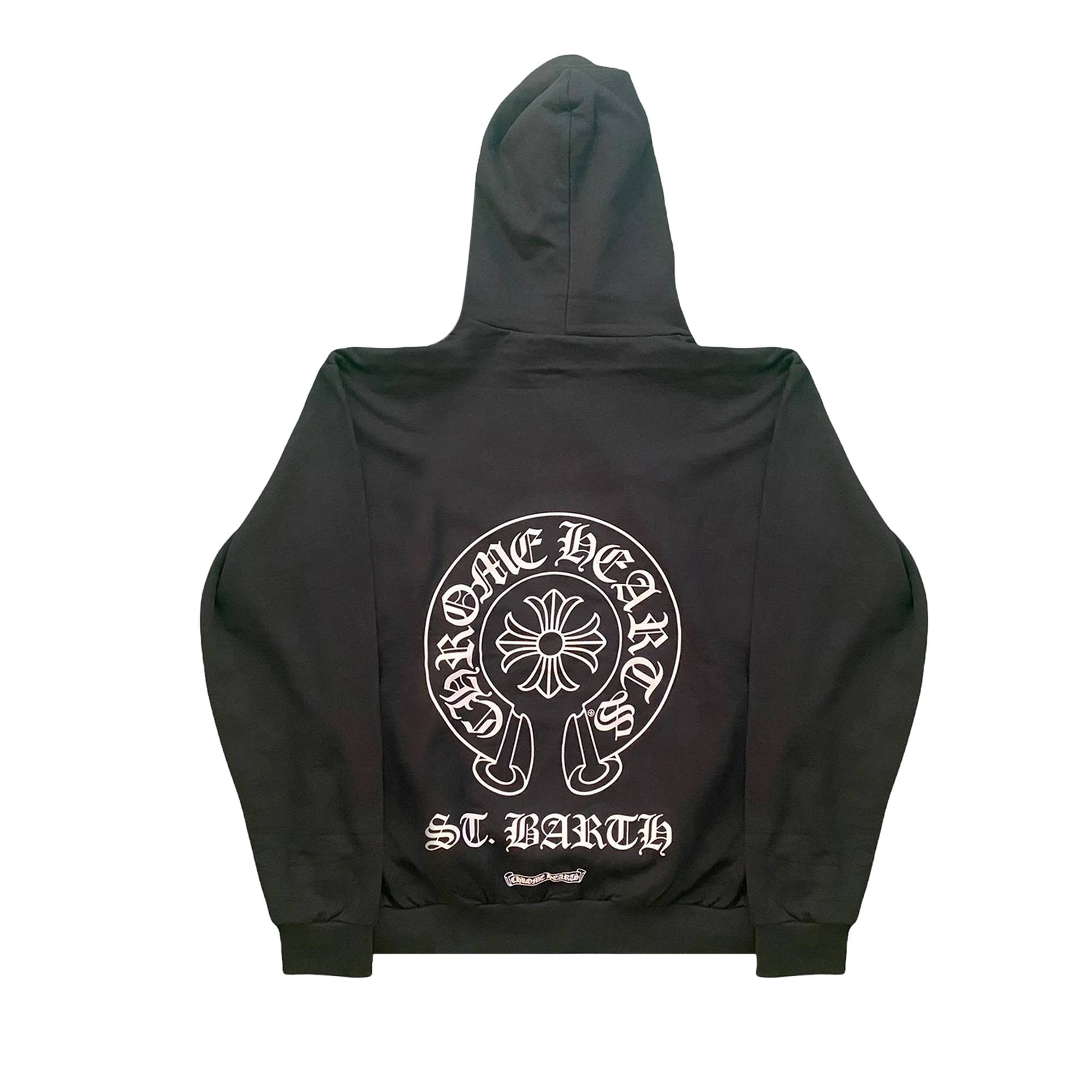 Chrome Hearts St. Barth Exclusive Horseshoe Hoodie 'Black' - 2