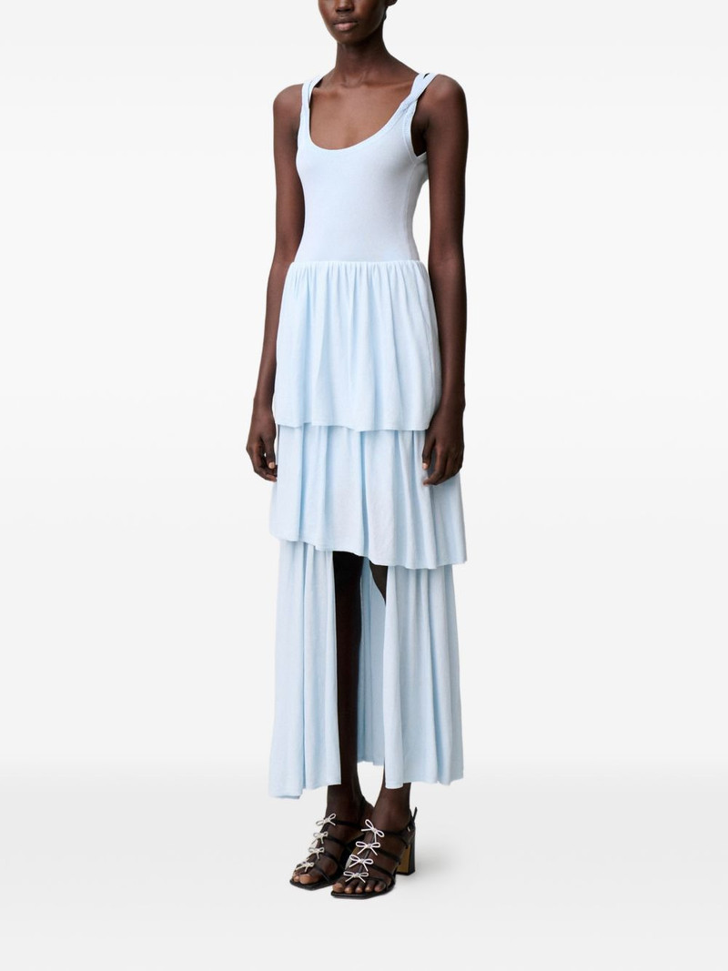 tiered knitted asymmetric dress 4