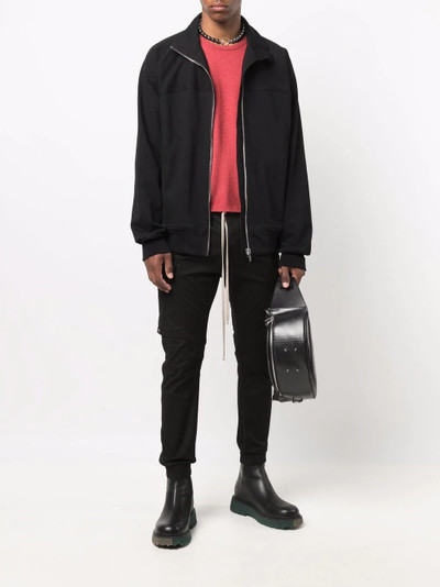 Rick Owens cropped oversized cashmere jumper outlook