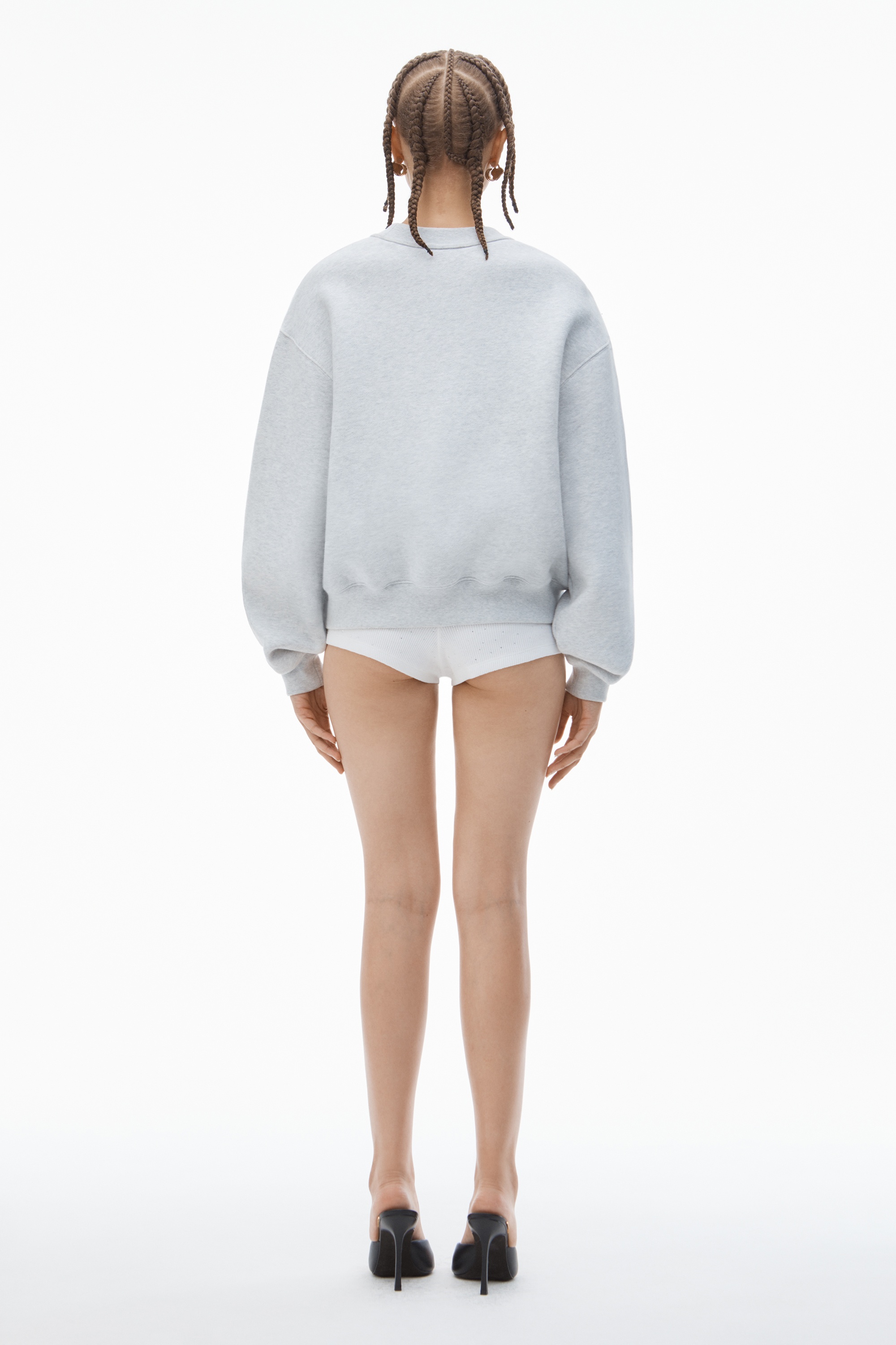 PUFF LOGO SWEATSHIRT IN STRUCTURED TERRY - 3