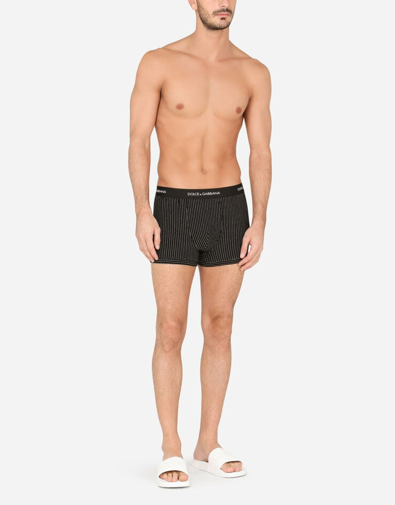 Dolce & Gabbana Striped two-way stretch cotton boxers outlook
