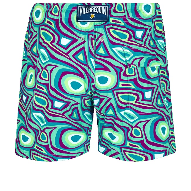 Men Stretch Short Swim Trunks 2001 Broken Waves - 2