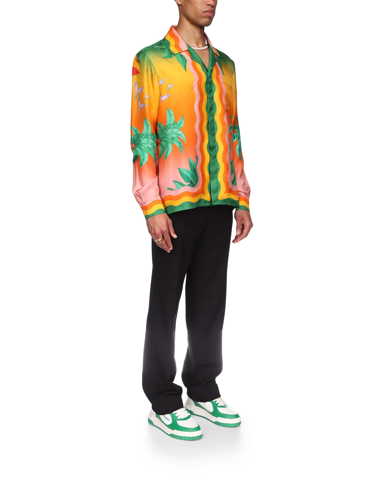 Tennis Club En Fleur Silk Shirt - 3