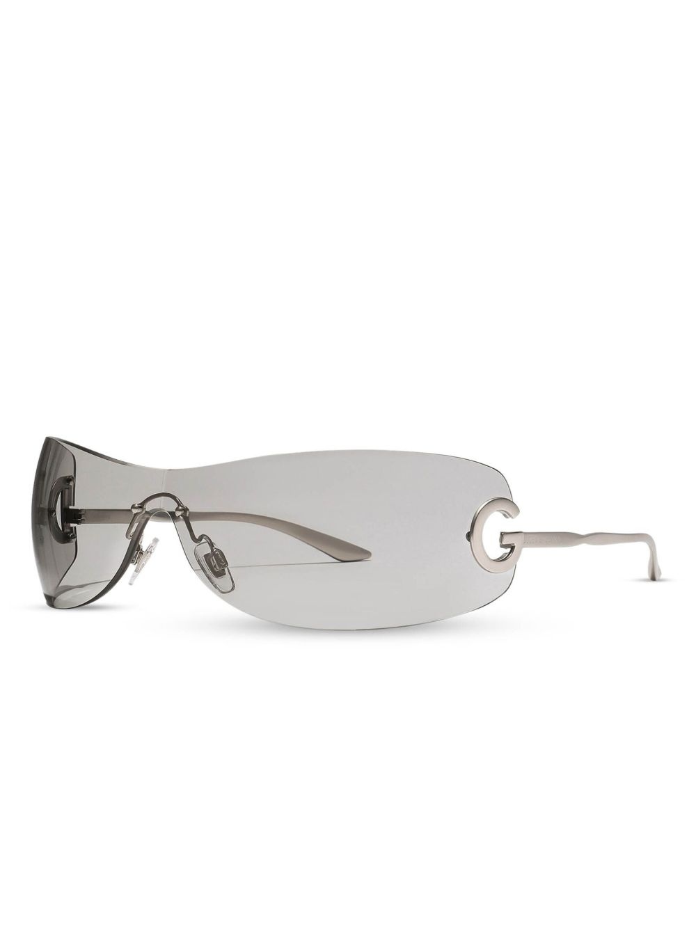 curved-frame sunglasses - 2