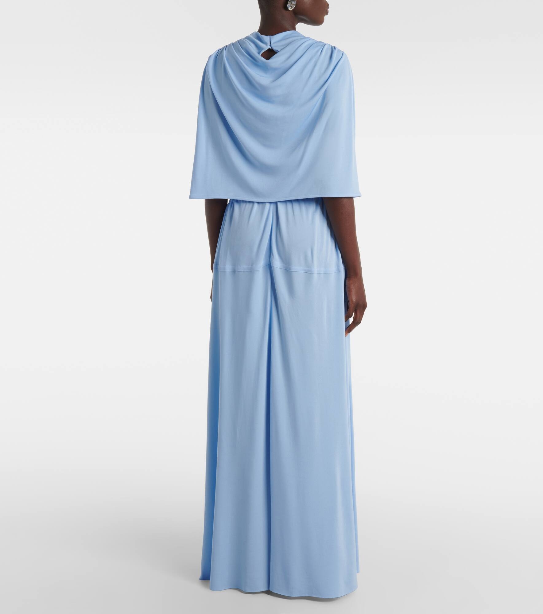 Frankie caped jersey maxi dress - 3