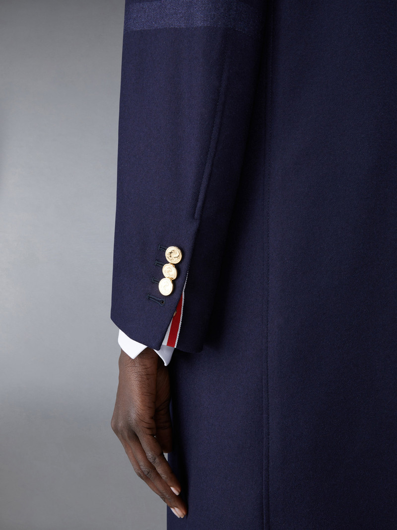 Flannel 4-Bar Sack Overcoat 6