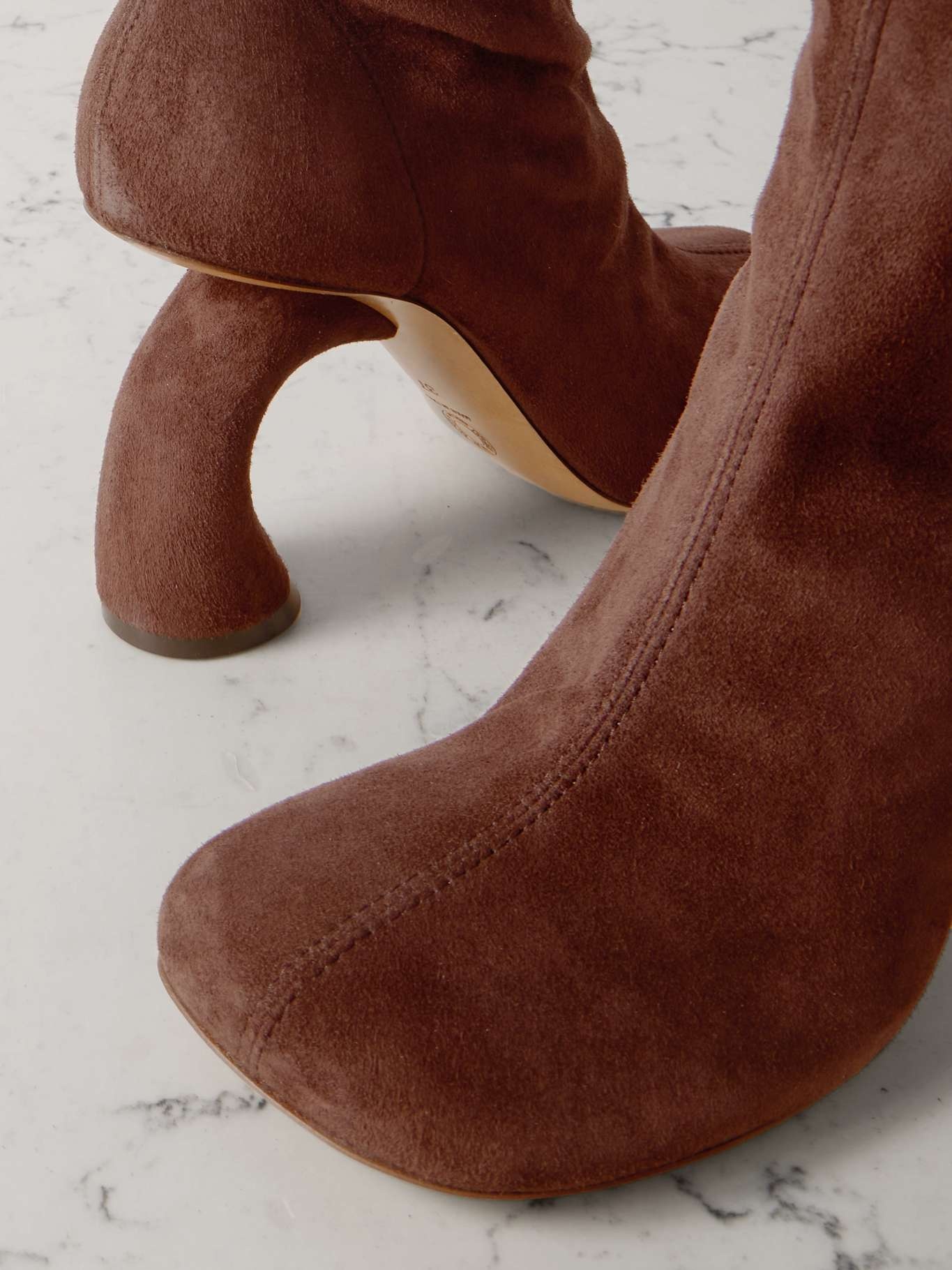 Suede ankle boots - 4