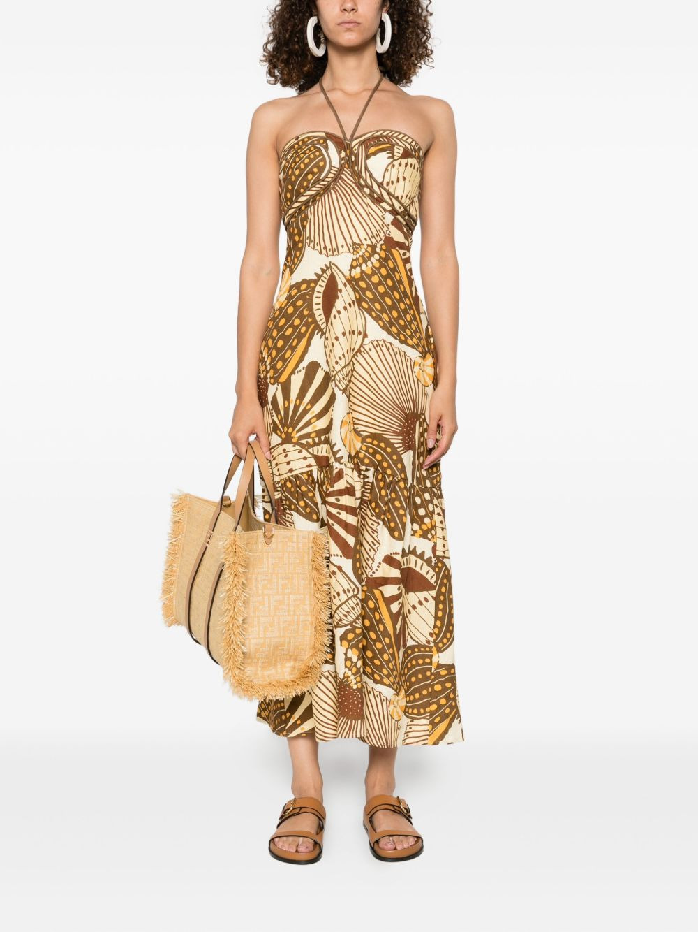Shell Mix midi dress - 2